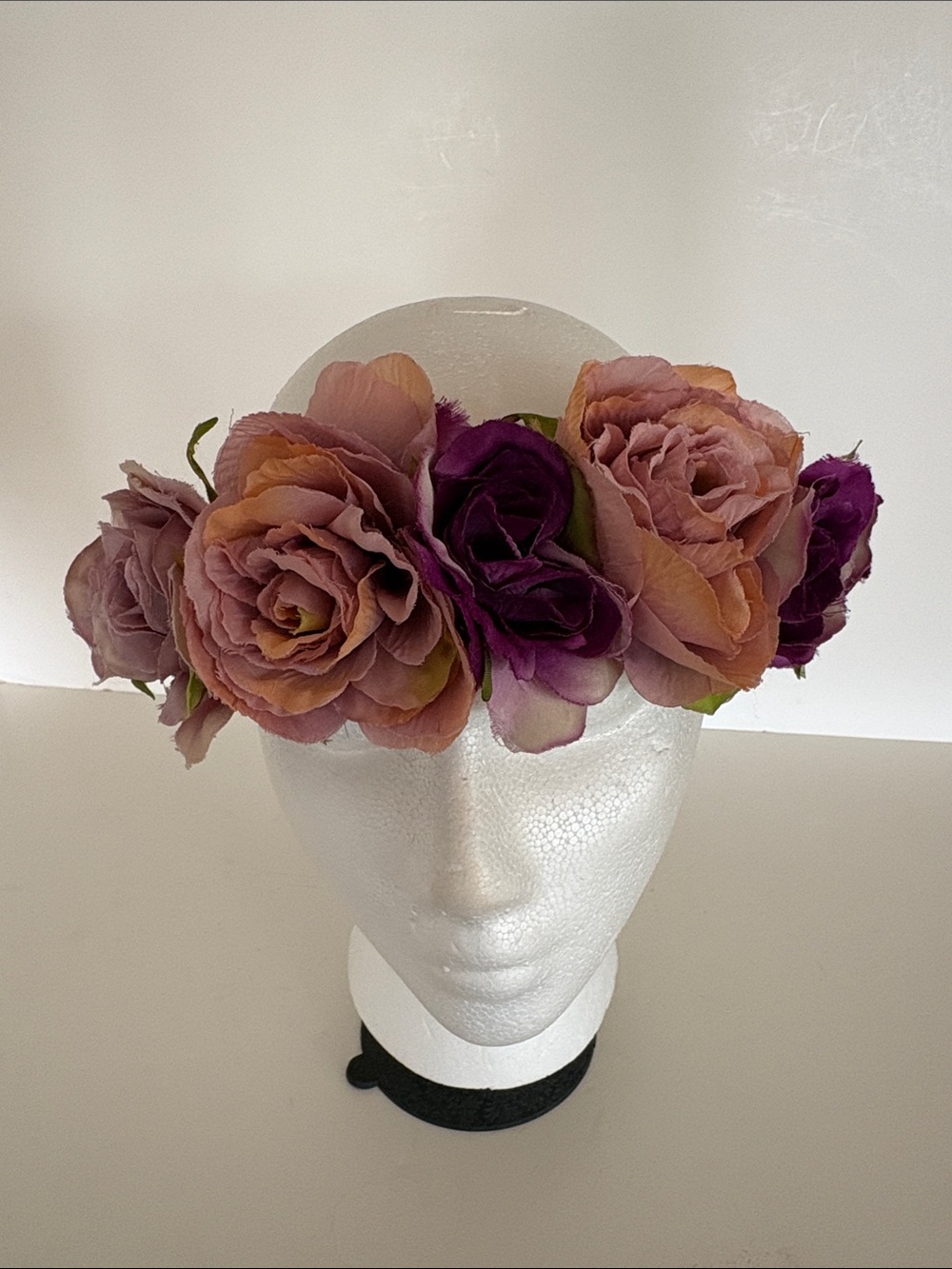 FLOWER Headband in Mauve and Purple